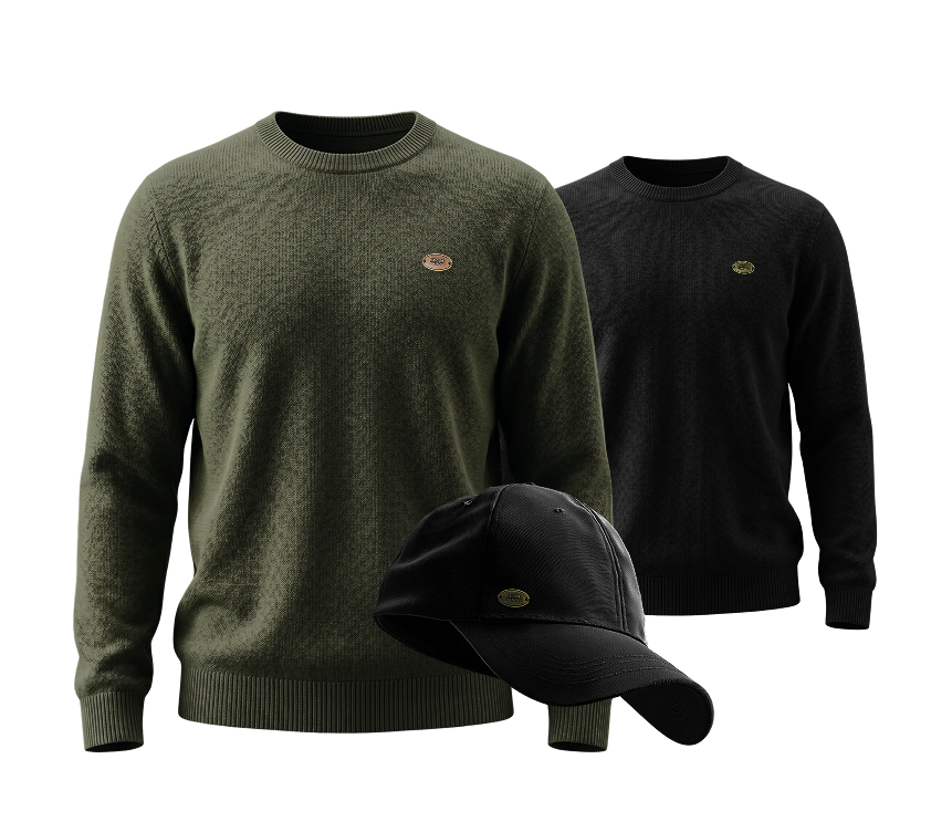 Black and Green Sweaters