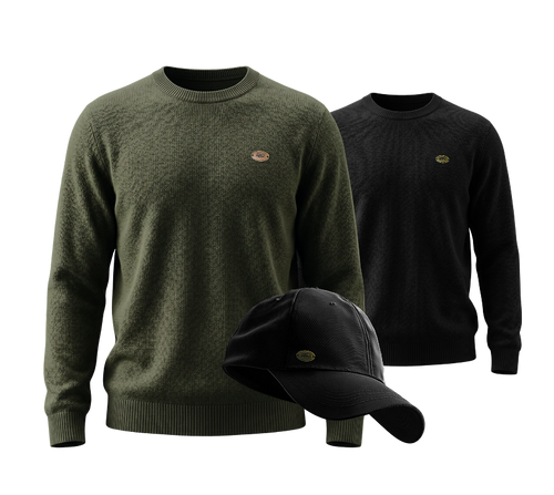 Black and Green Sweaters